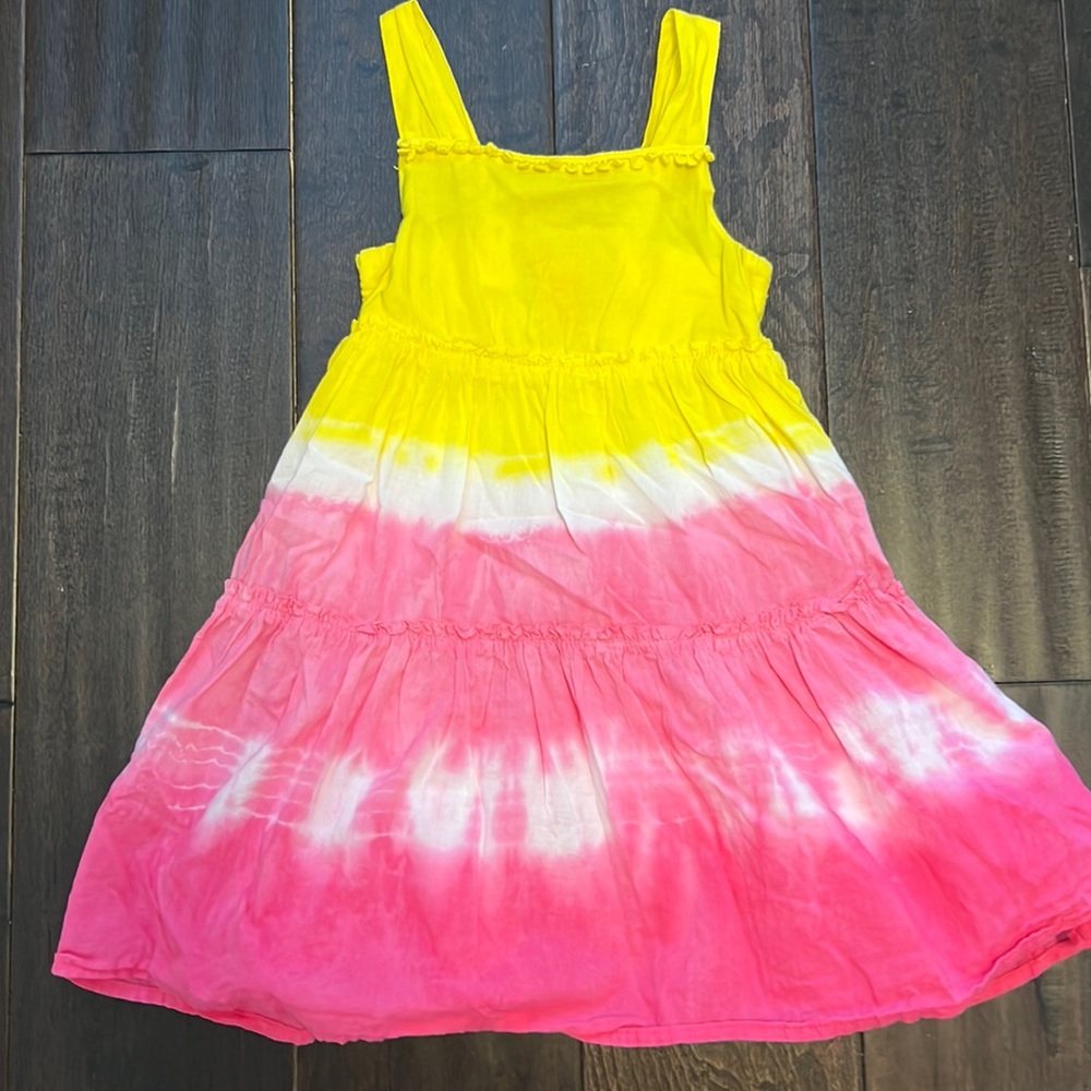 Isaac Mizrahi Toddler Girls Bright Yellow and Pink Sundress! Worn one time!